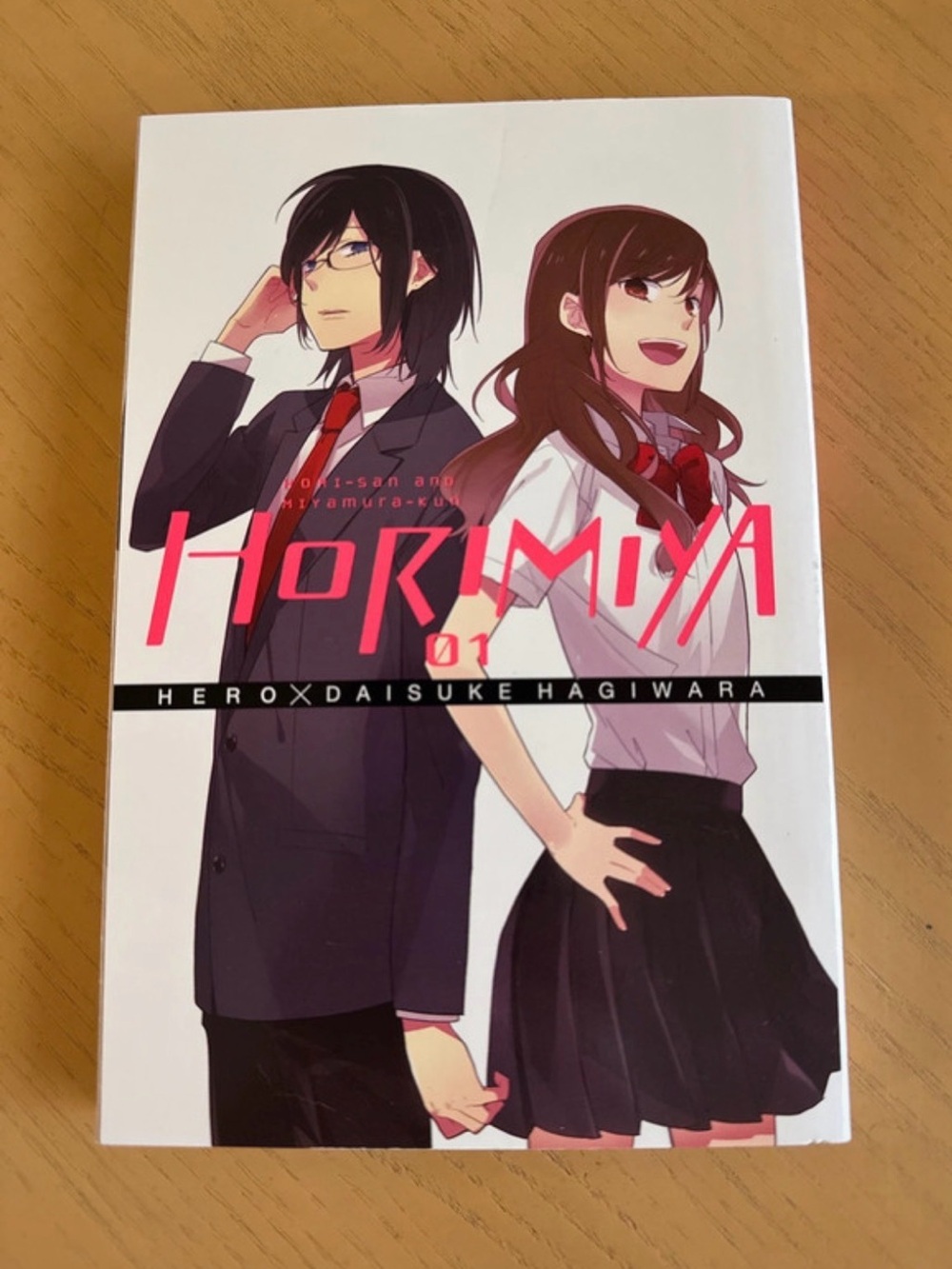 Horimiya Vol. 01 Manga - Pink & Black Cover